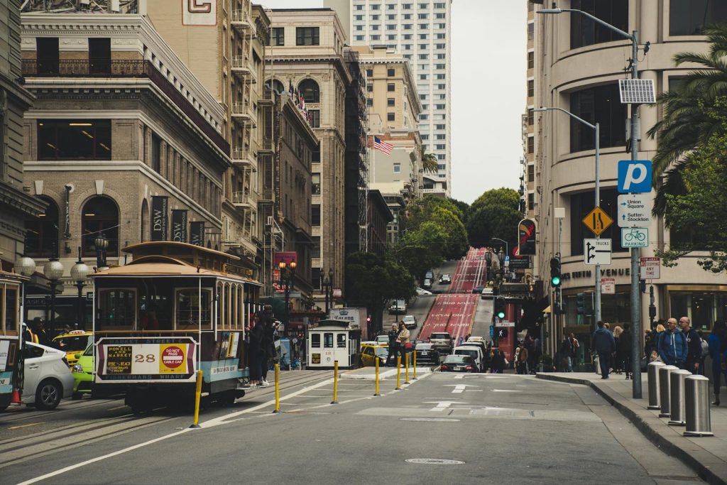 Une rue de San Francisco, Californie