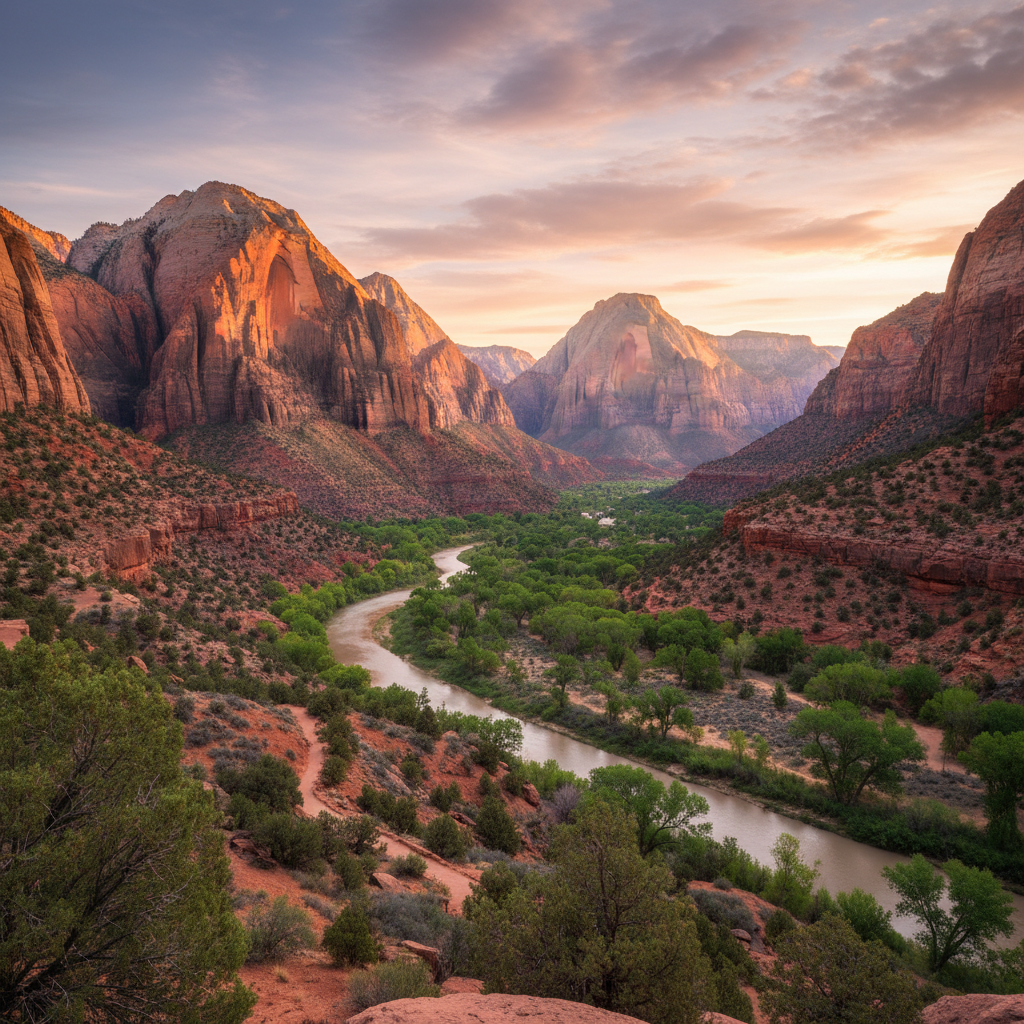 Explorez le Parc National de Zion : Guide Complet pour un Road Trip Inoubliable Image pour parc national zion