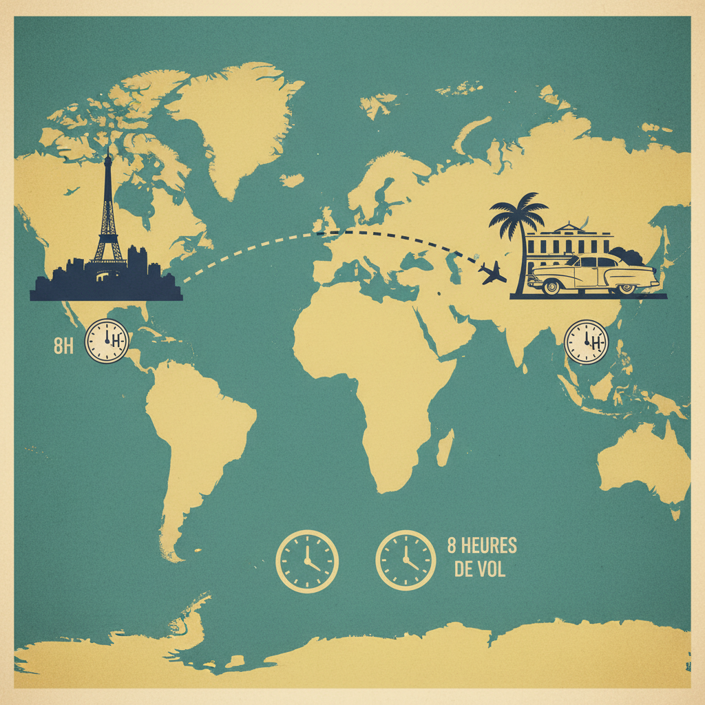 Heure de vol Paris Cuba : ce que le temps de trajet révèle sur votre voyage Image pour paris cuba heure de vol
