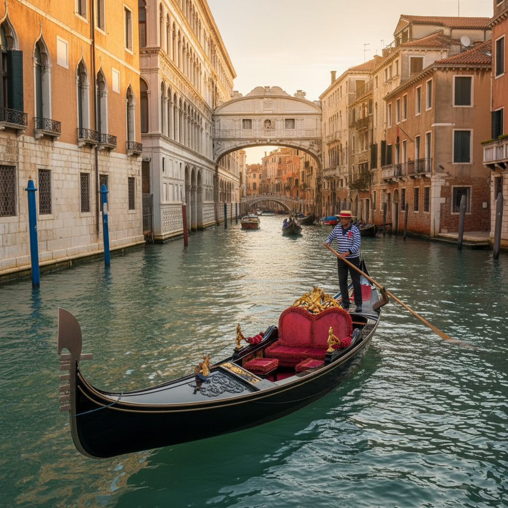 Gondole à Venise : prix décryptés et astuces inattendues pour payer moins sans se faire piéger Image pour gondole à venise prix